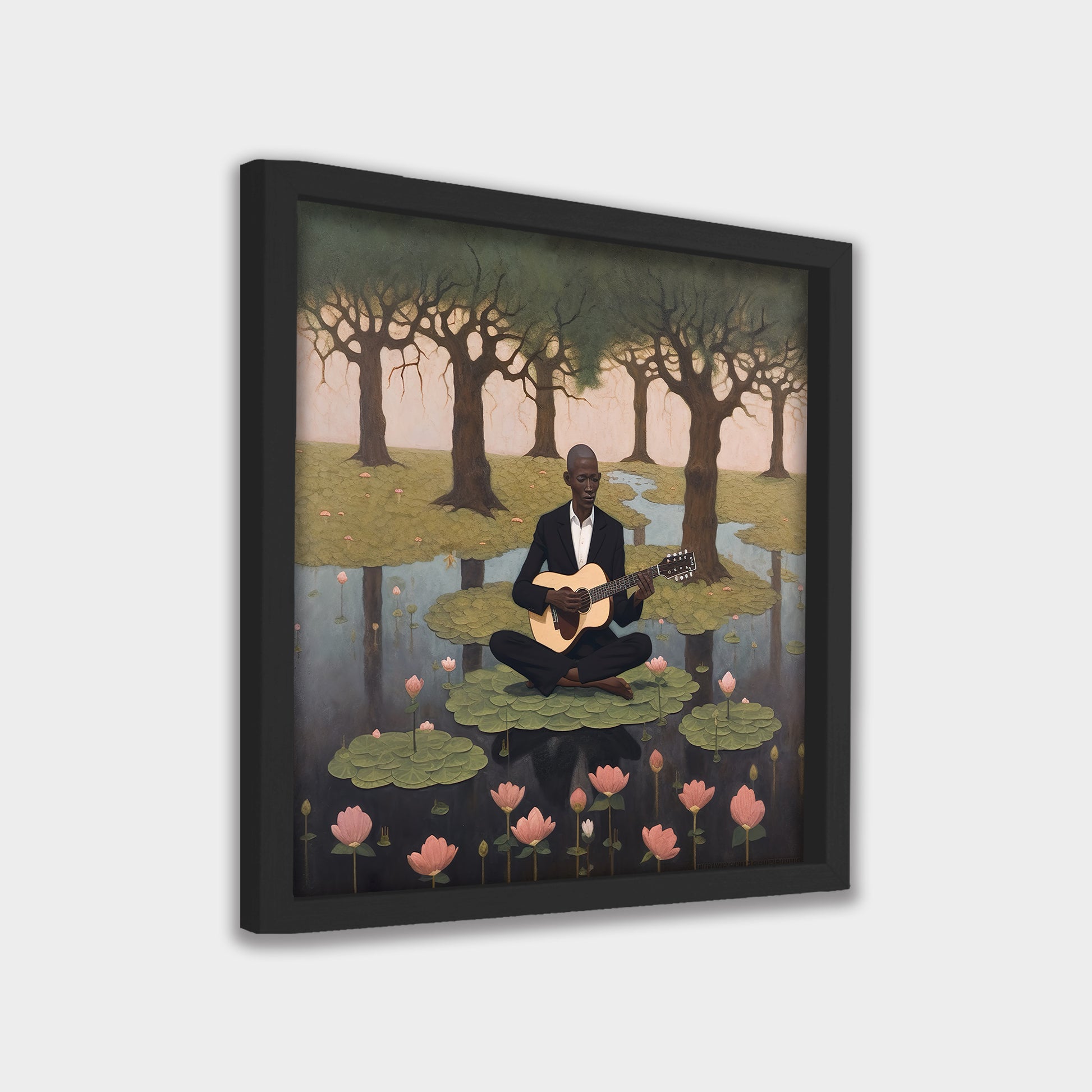 Still Melody landscape canvas wall art by Anantkala