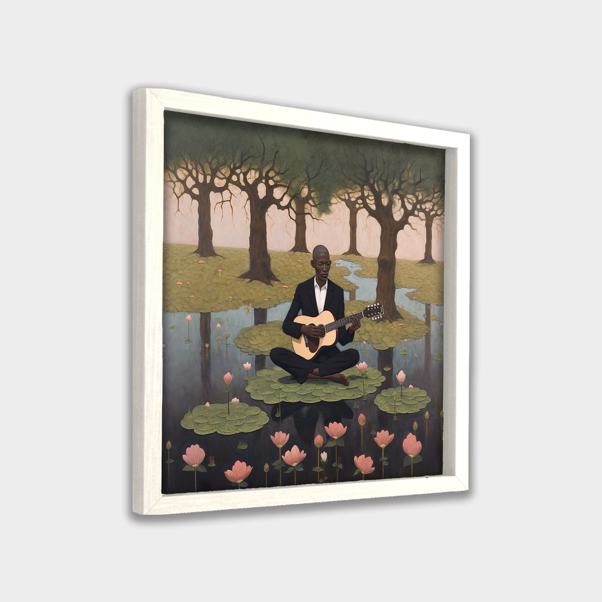 Still Melody landscape canvas wall art by Anantkala