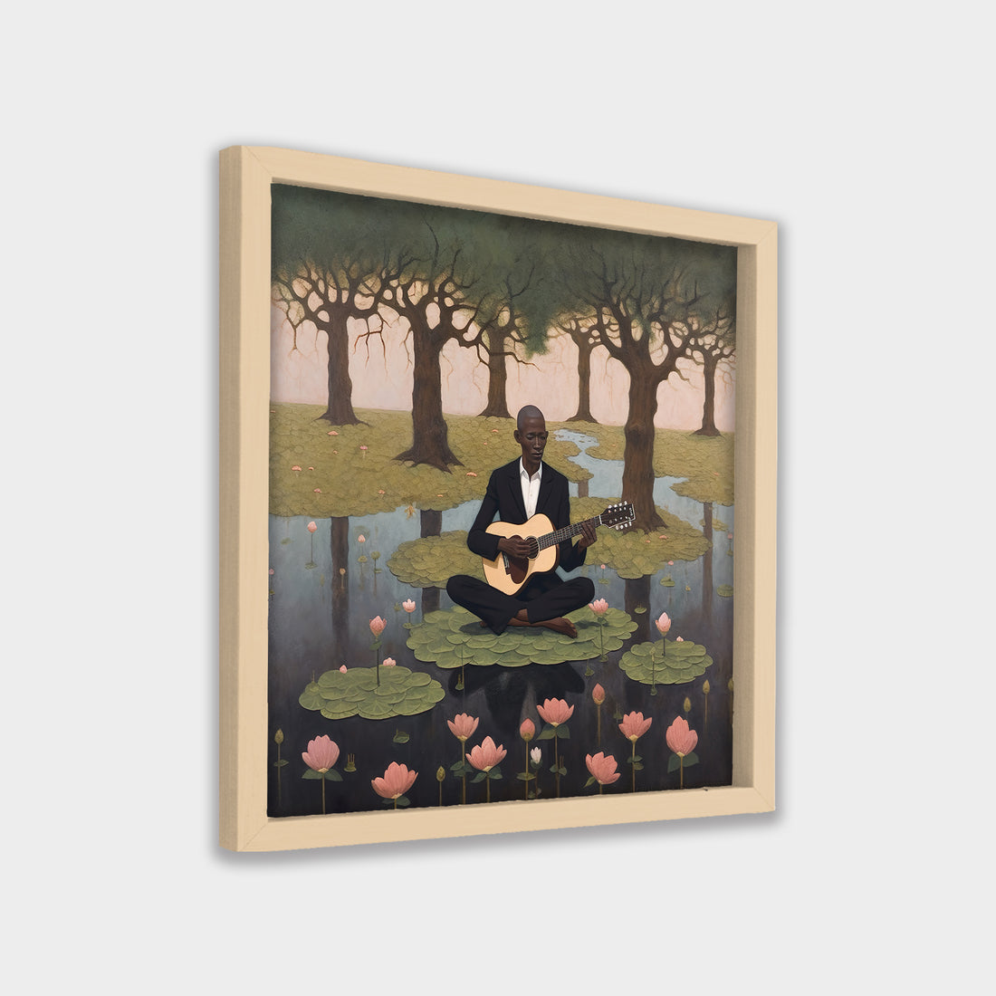 Still Melody landscape canvas wall art by Anantkala