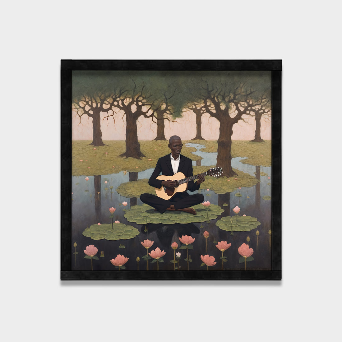Still Melody landscape canvas wall art by Anantkala