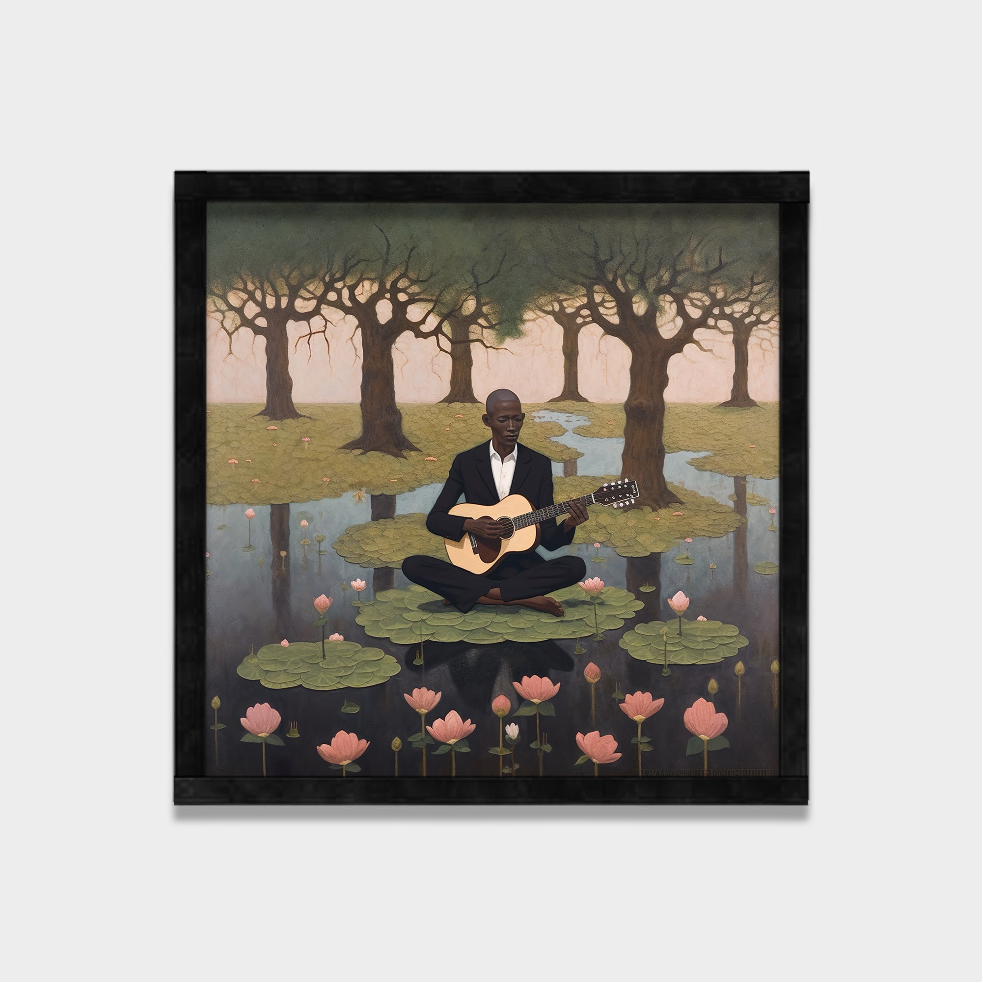 Still Melody landscape canvas wall art by Anantkala