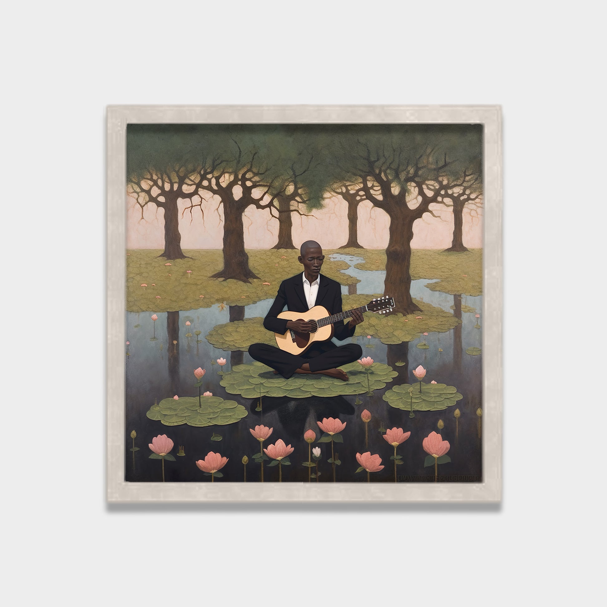 Still Melody landscape canvas wall art by Anantkala