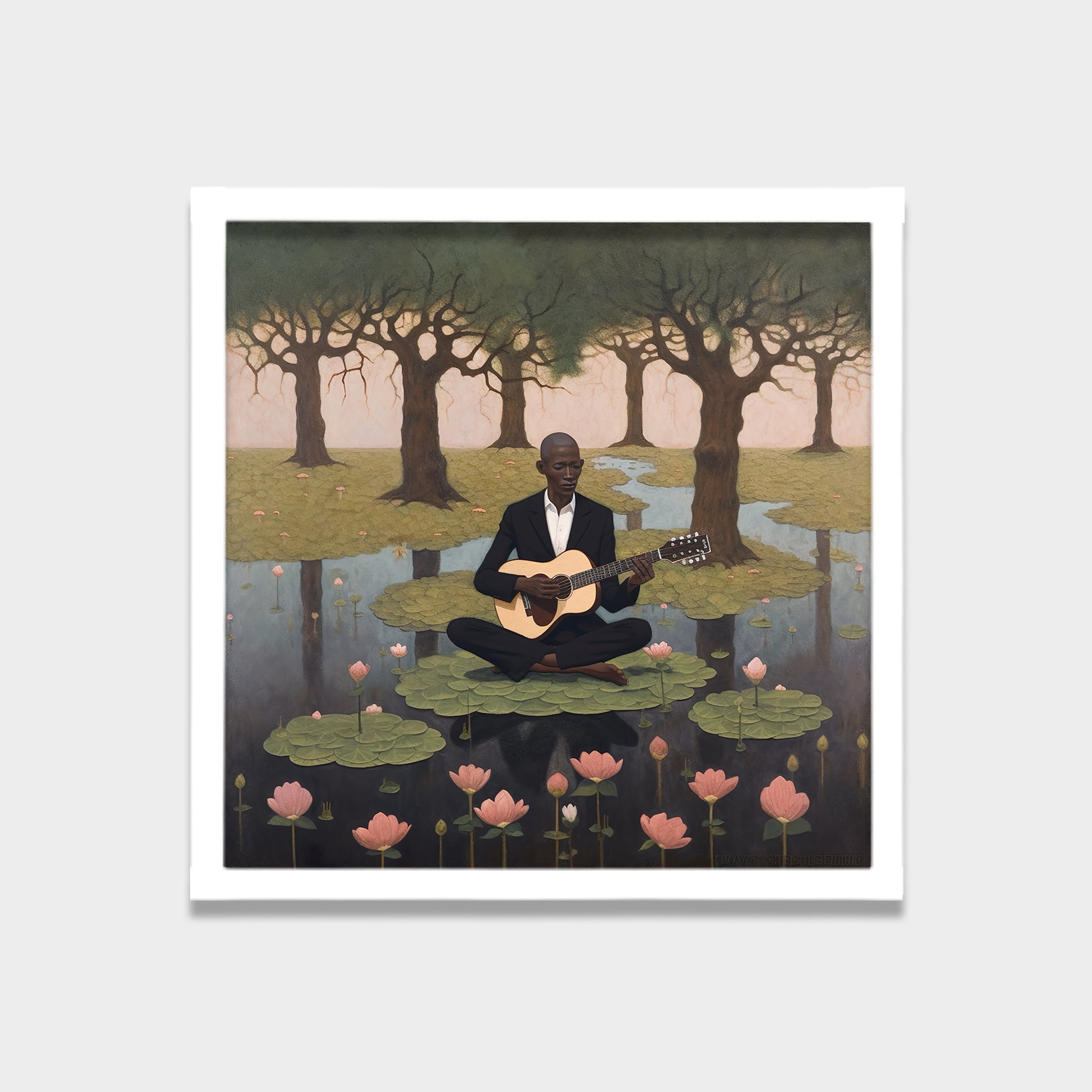 Still Melody landscape canvas wall art by Anantkala
