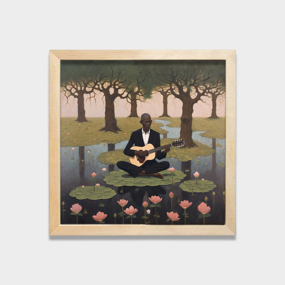 Still Melody landscape canvas wall art by Anantkala