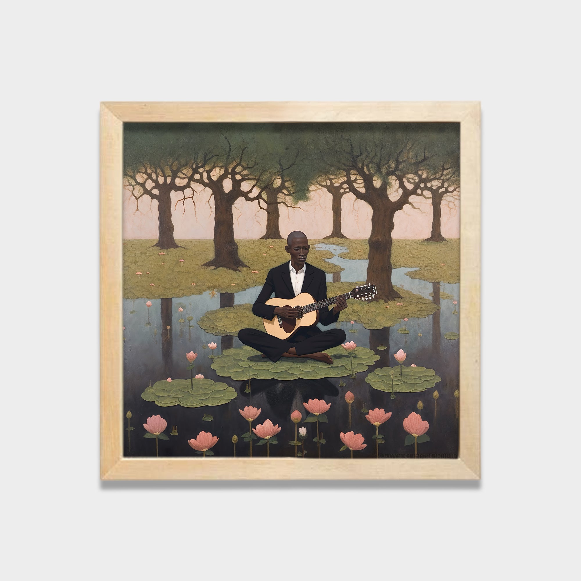 Still Melody landscape canvas wall art by Anantkala