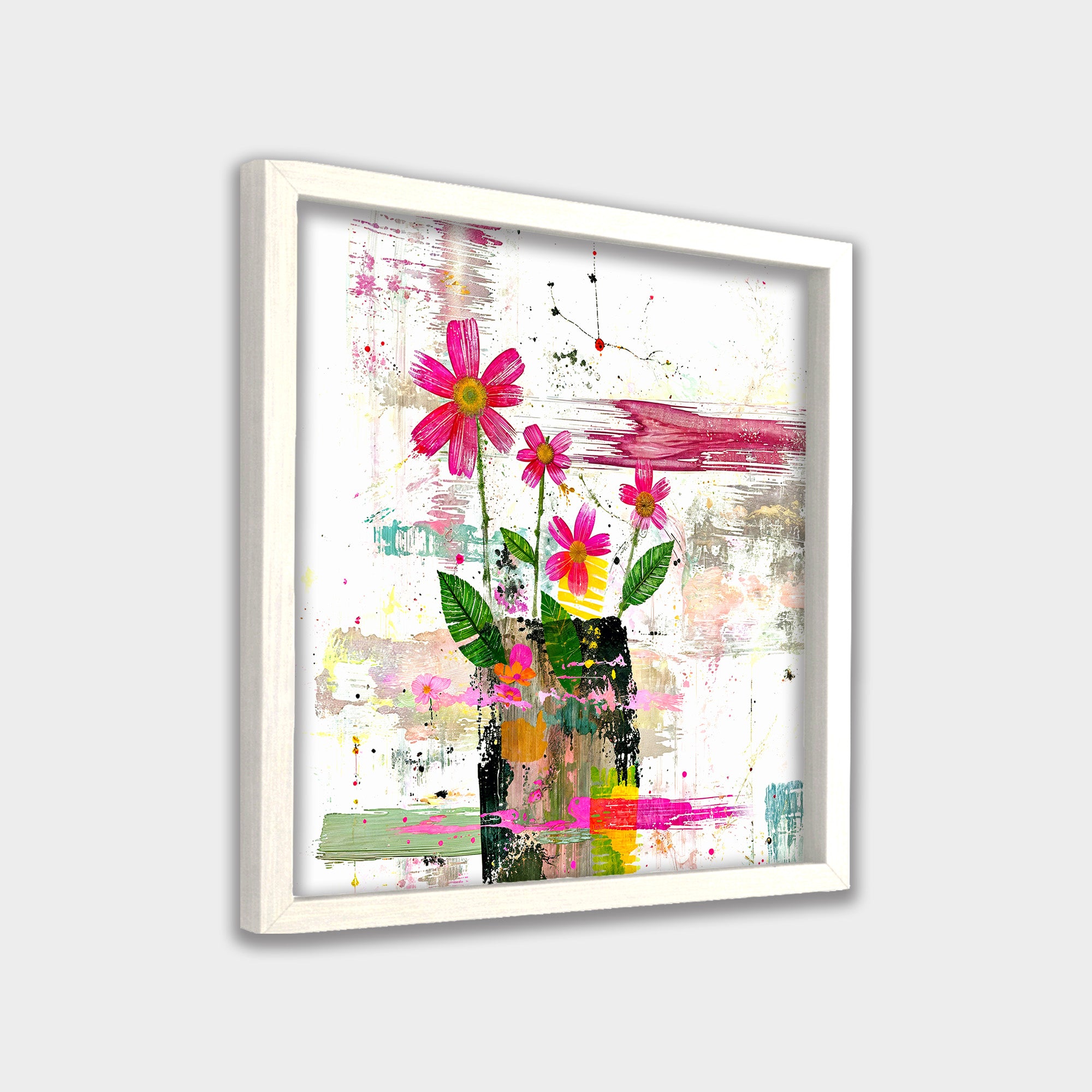 Wild Bloom botanical & floral canvas wall art by Anantkala