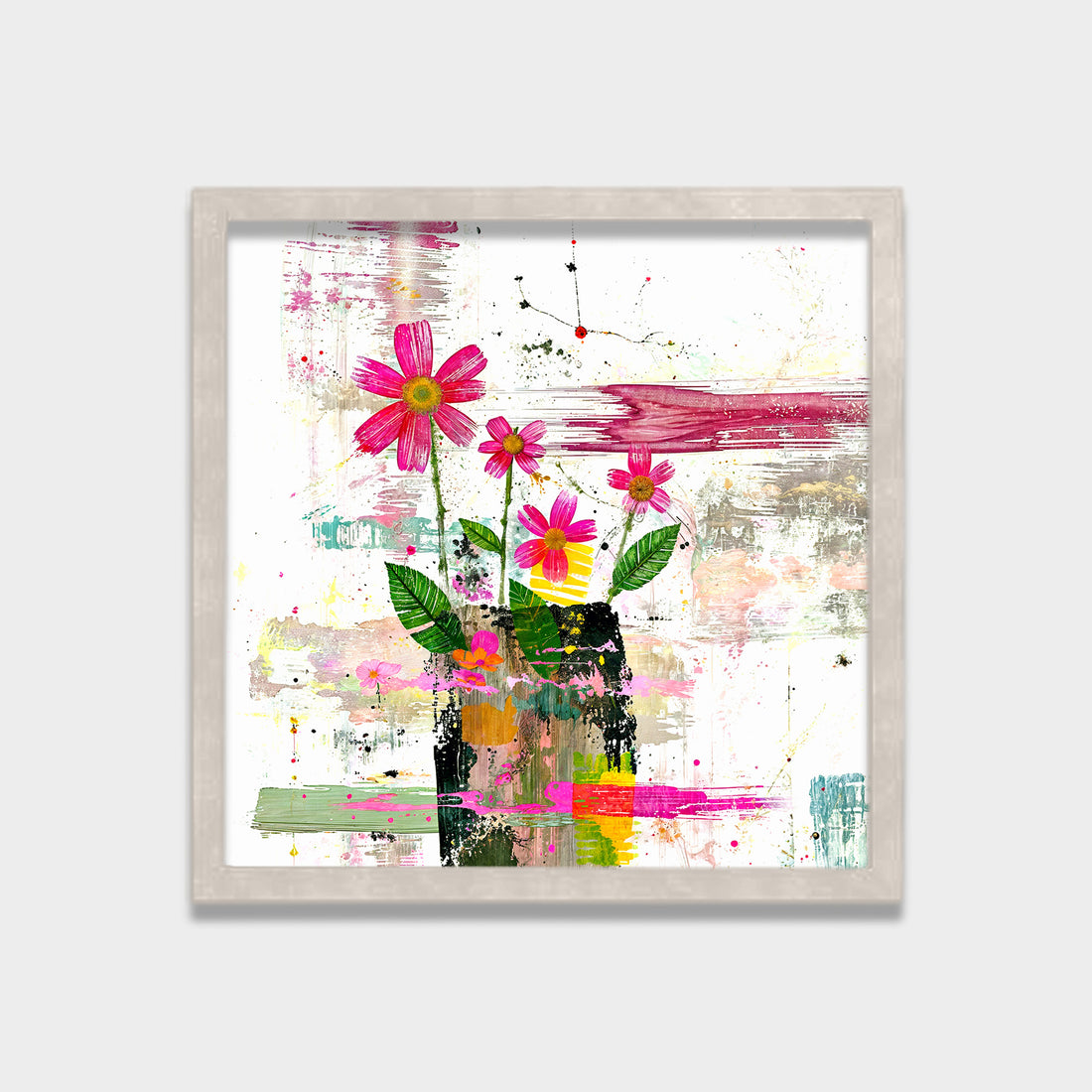 Wild Bloom botanical & floral canvas wall art by Anantkala