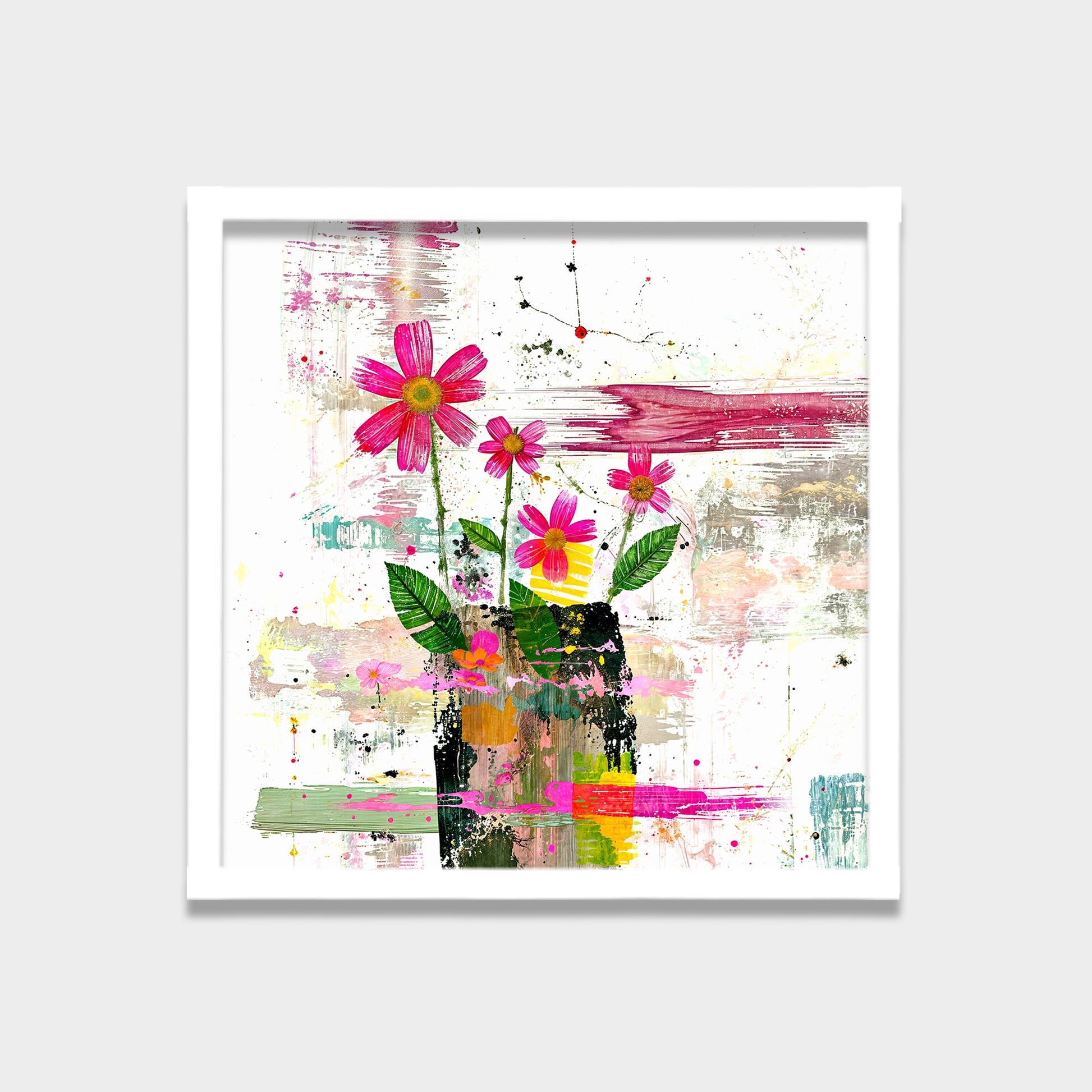 Wild Bloom botanical & floral canvas wall art by Anantkala