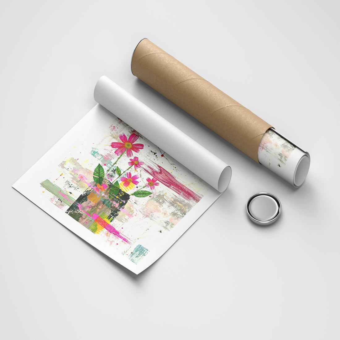 Wild Bloom botanical & floral canvas wall art by Anantkala