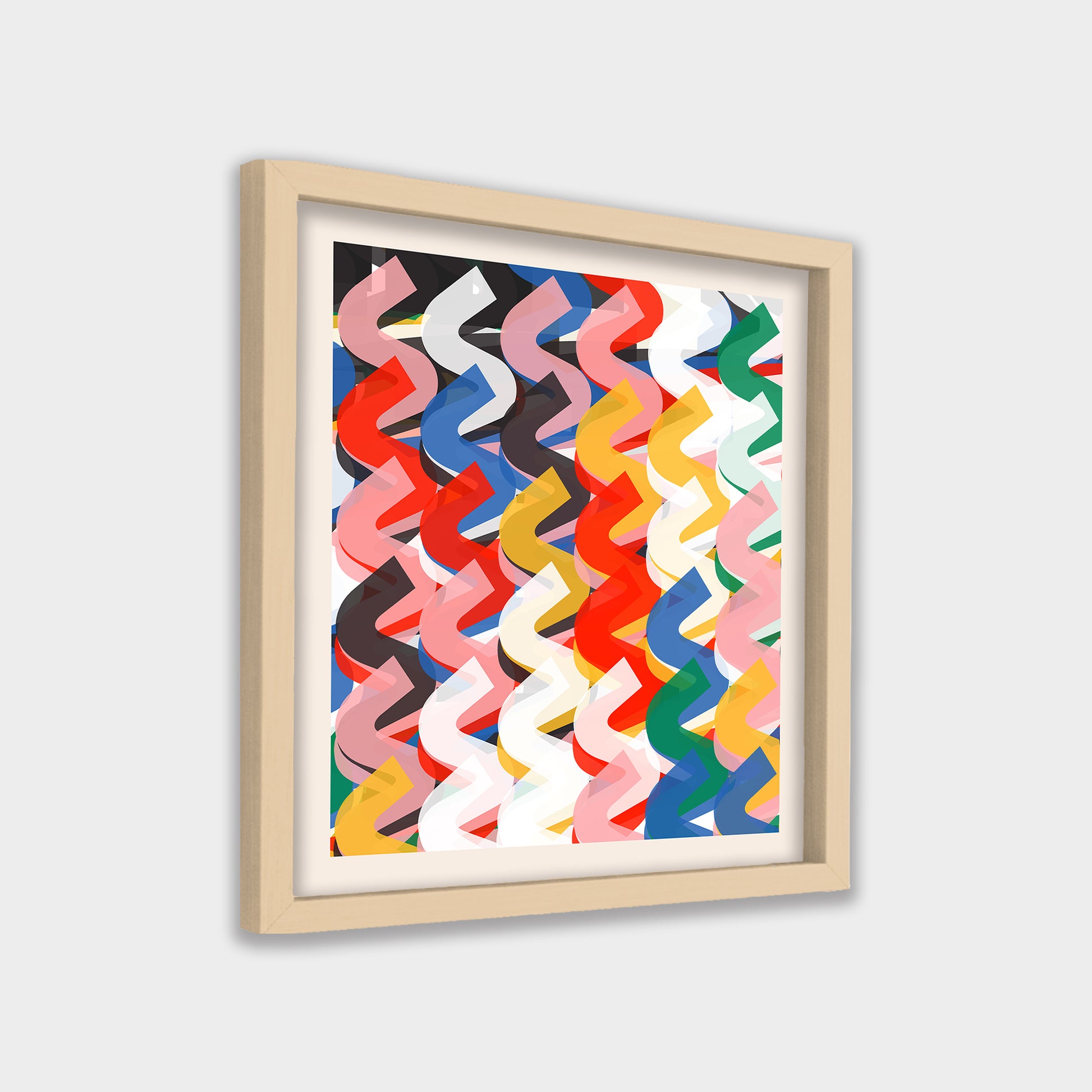 Chromatic Drift abstract canvas wall art by Anantkala