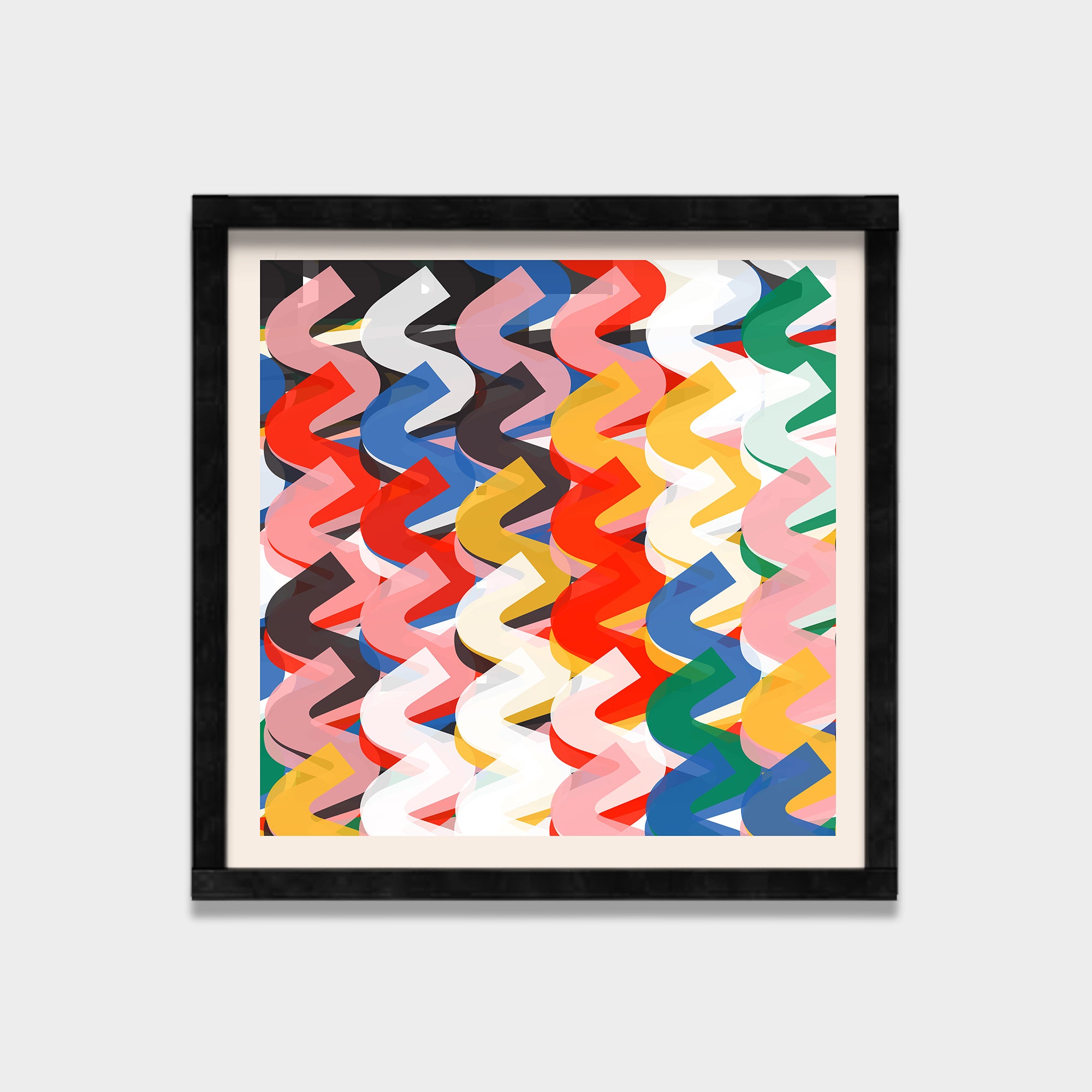 Chromatic Drift abstract canvas wall art by Anantkala