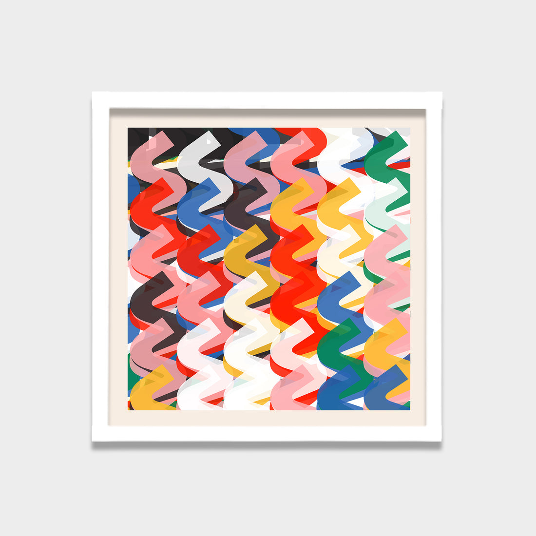 Chromatic Drift abstract canvas wall art by Anantkala