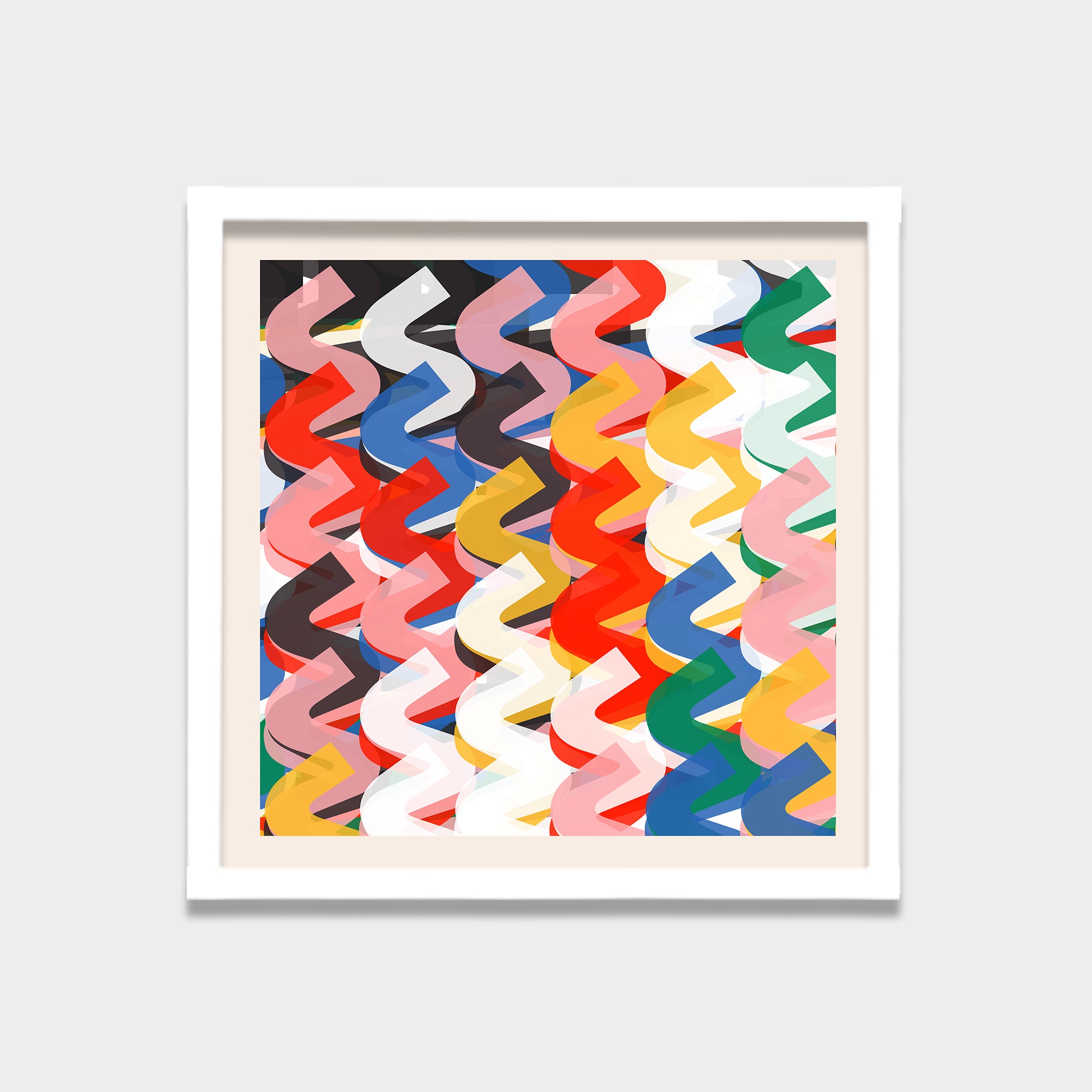 Chromatic Drift abstract canvas wall art by Anantkala