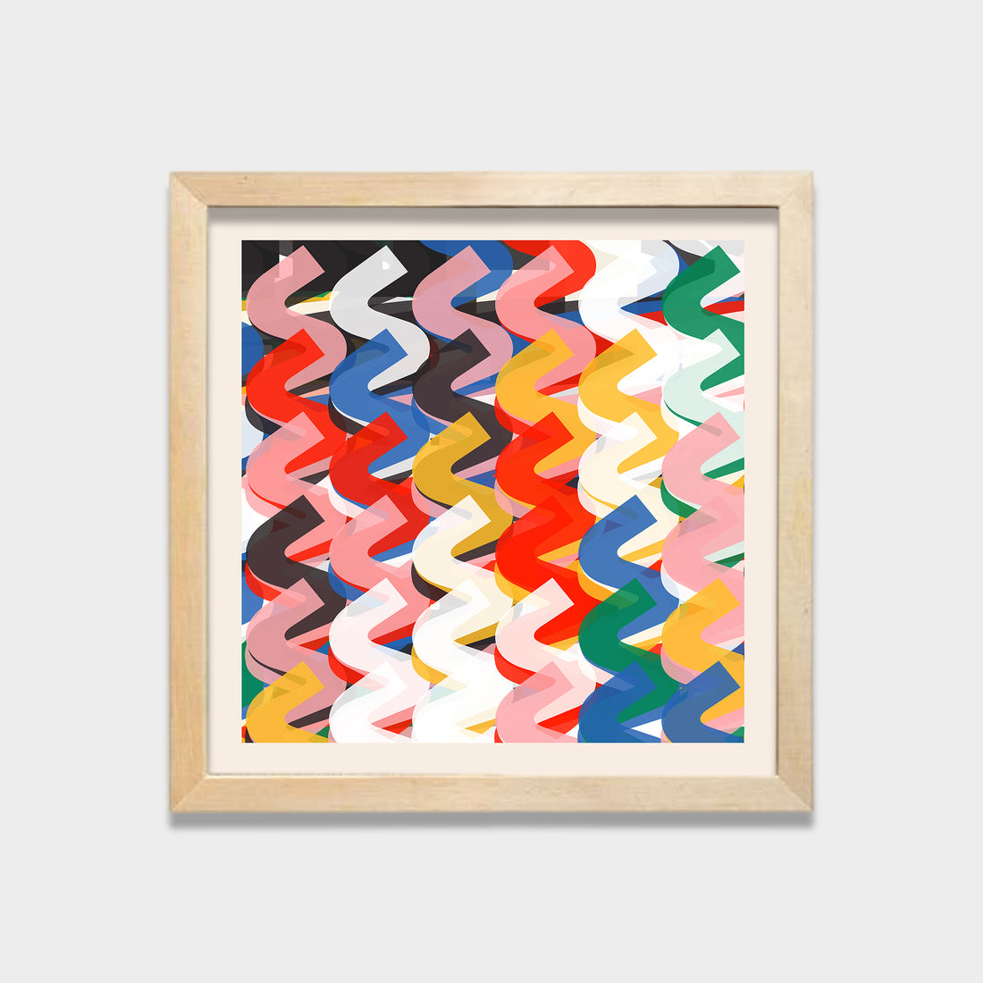 Chromatic Drift abstract canvas wall art by Anantkala