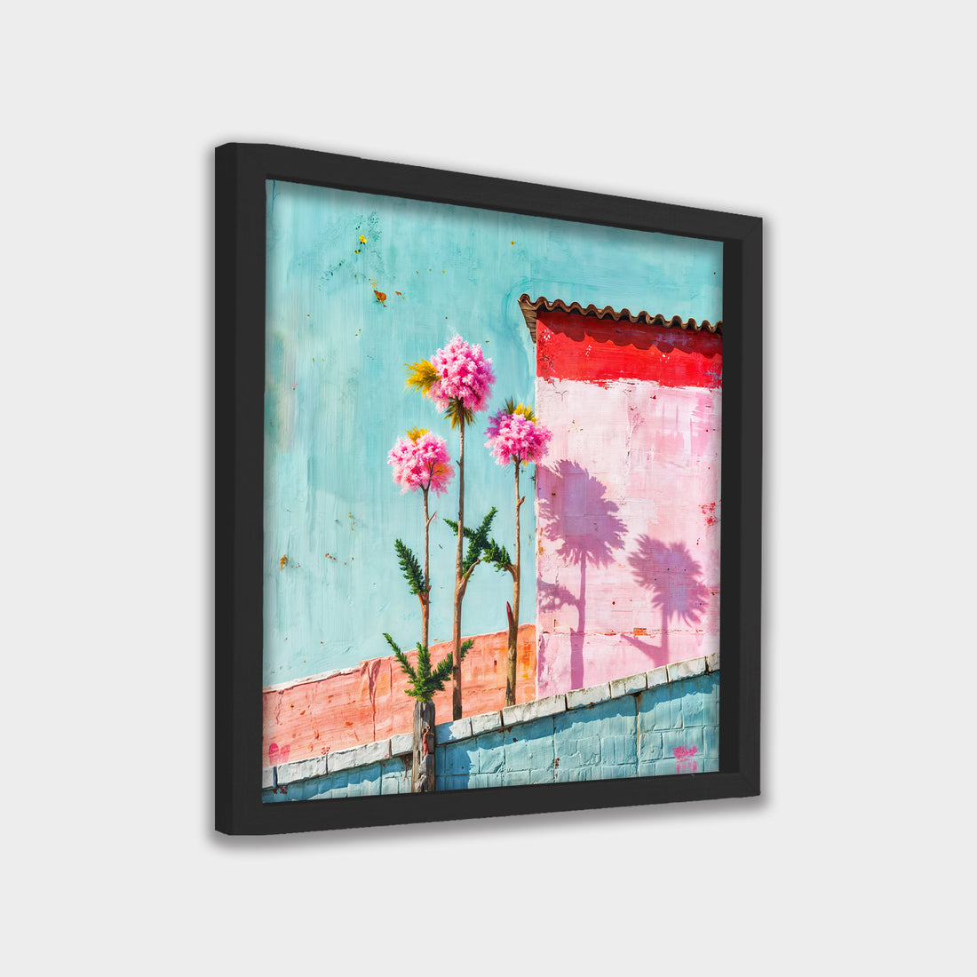 Quiet Bloom botanical & floral canvas wall art by Anantkala