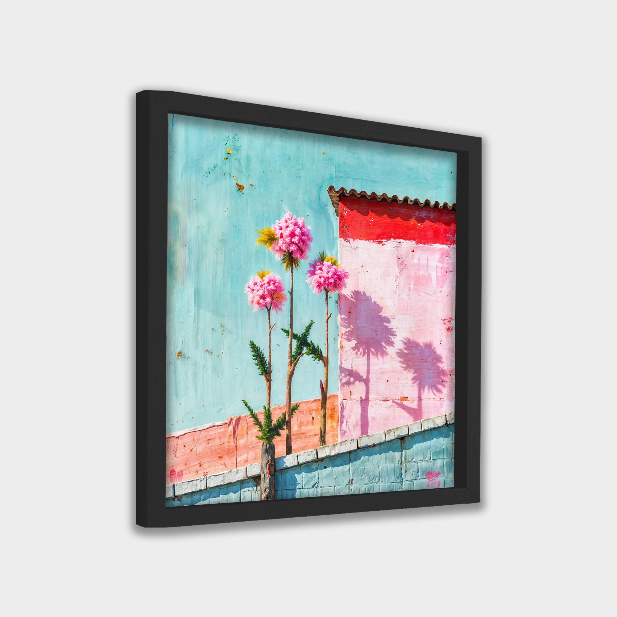 Quiet Bloom botanical & floral canvas wall art by Anantkala