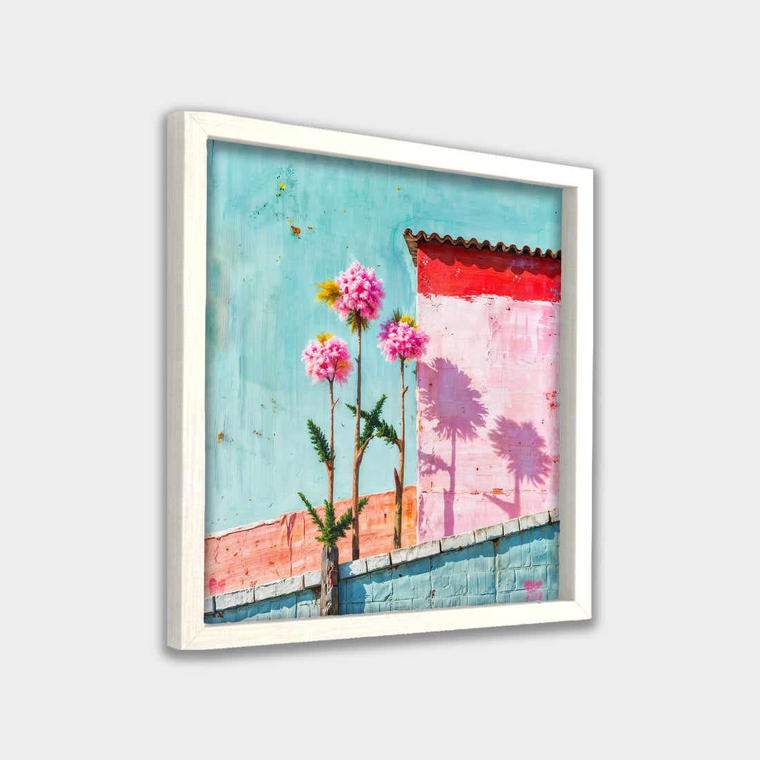 Quiet Bloom botanical & floral canvas wall art by Anantkala