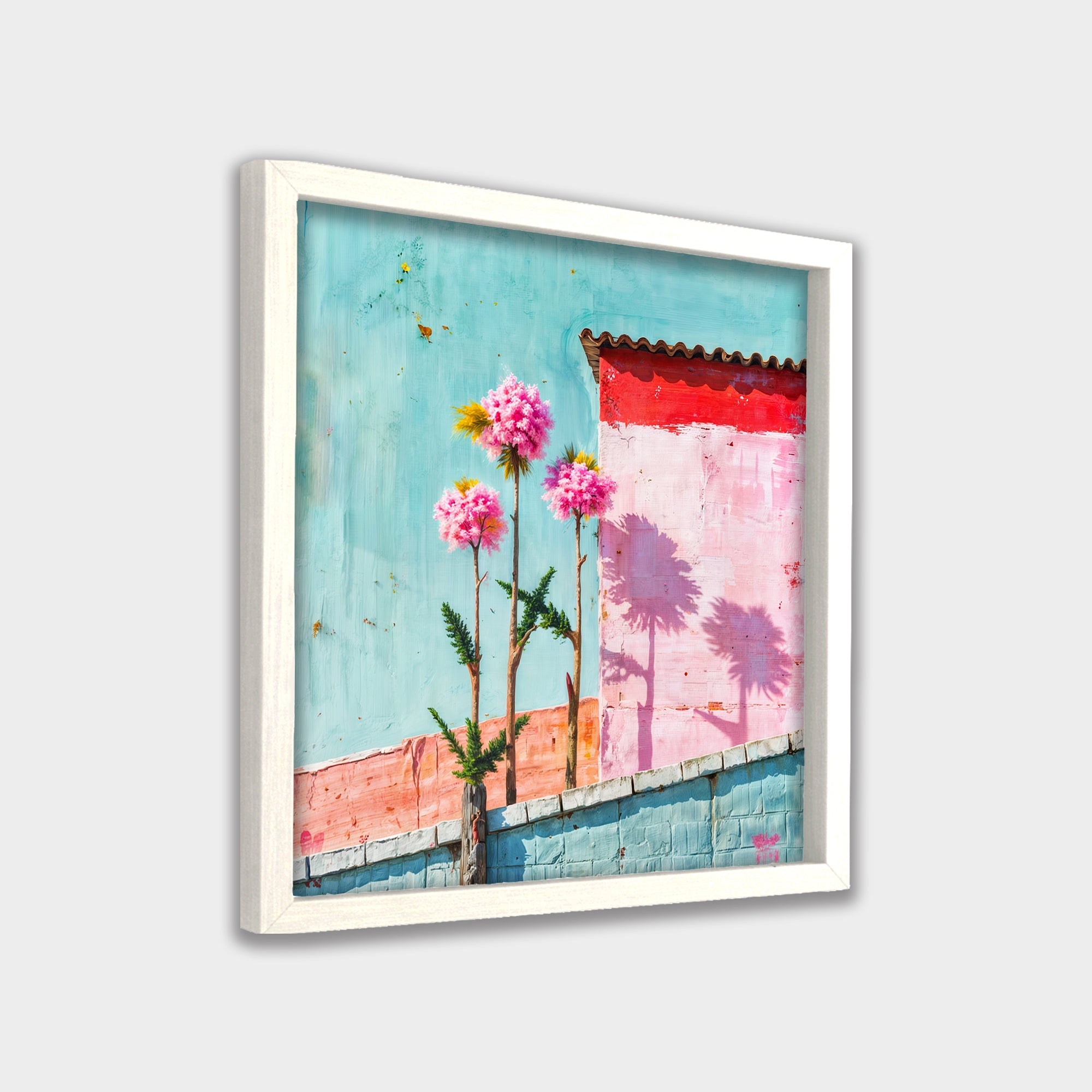 Quiet Bloom botanical & floral canvas wall art by Anantkala