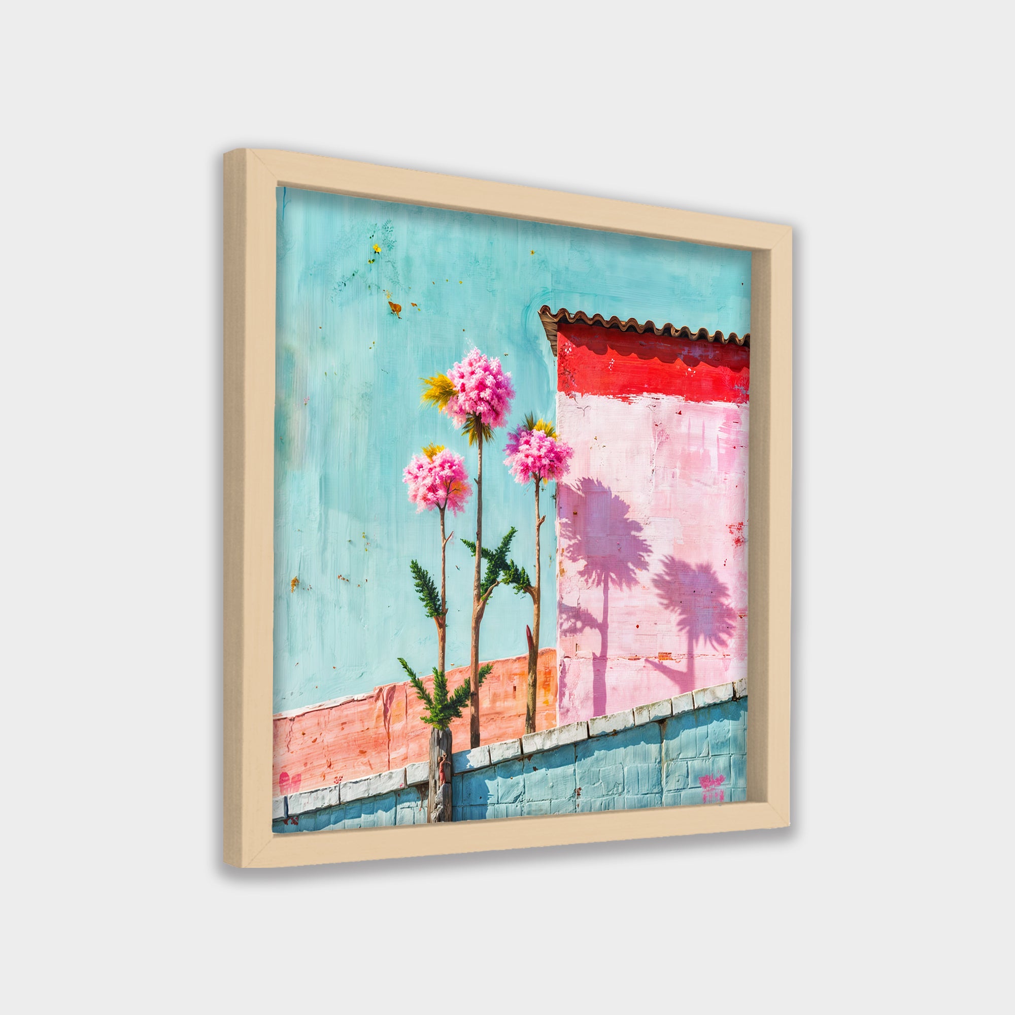 Quiet Bloom botanical & floral canvas wall art by Anantkala