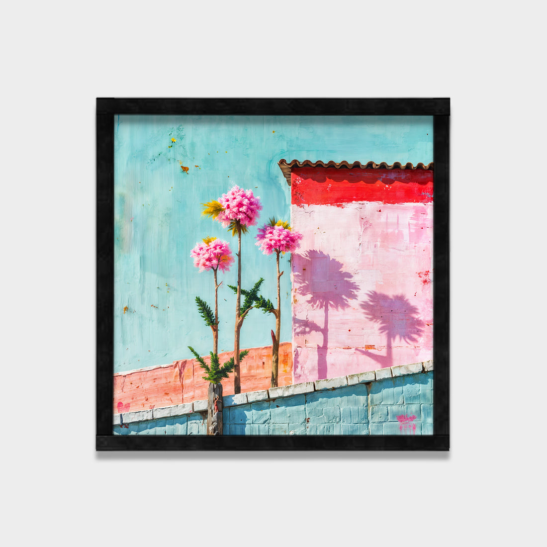 Quiet Bloom botanical & floral canvas wall art by Anantkala
