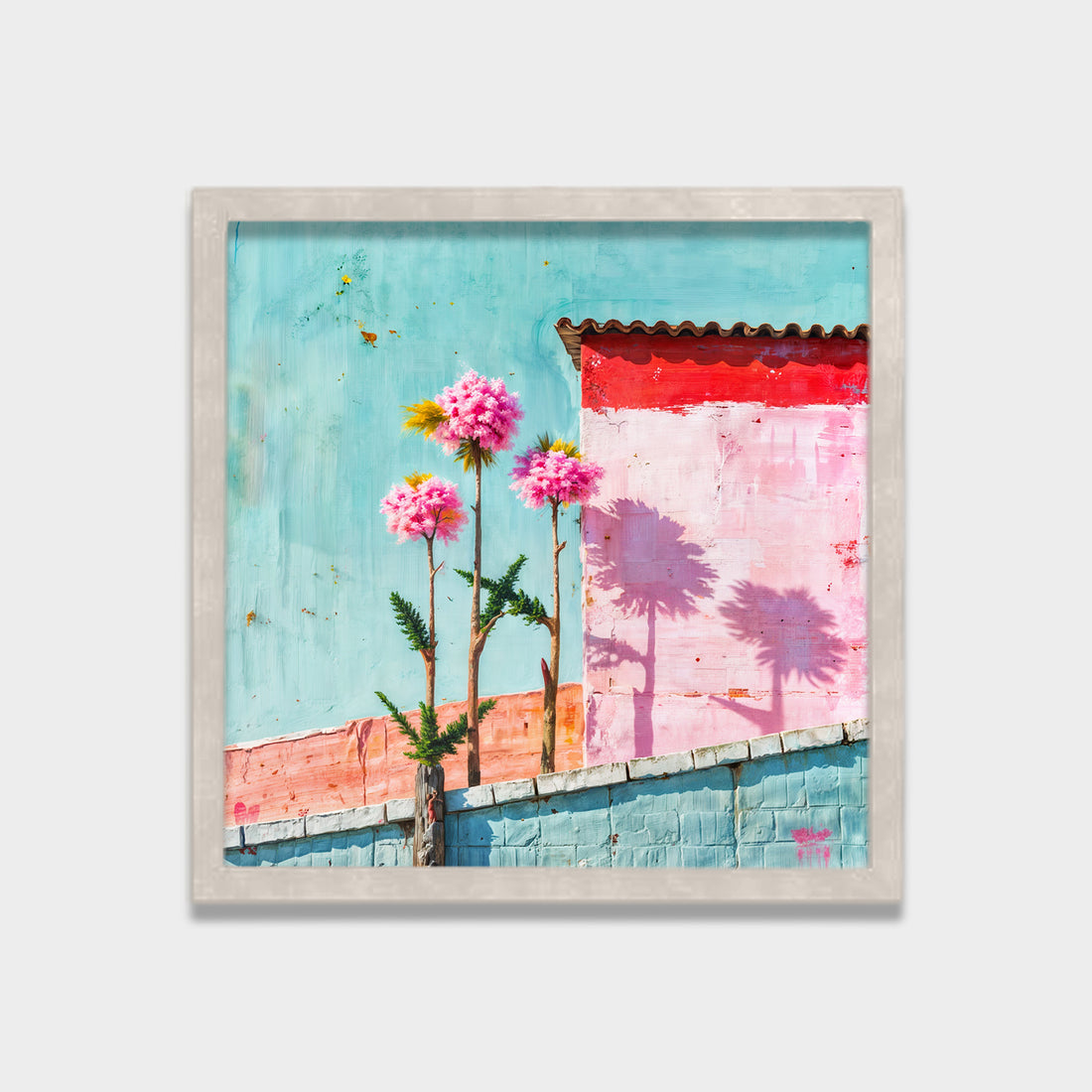 Quiet Bloom botanical & floral canvas wall art by Anantkala