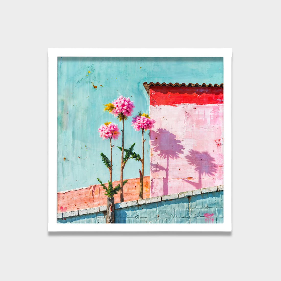 Quiet Bloom botanical & floral canvas wall art by Anantkala
