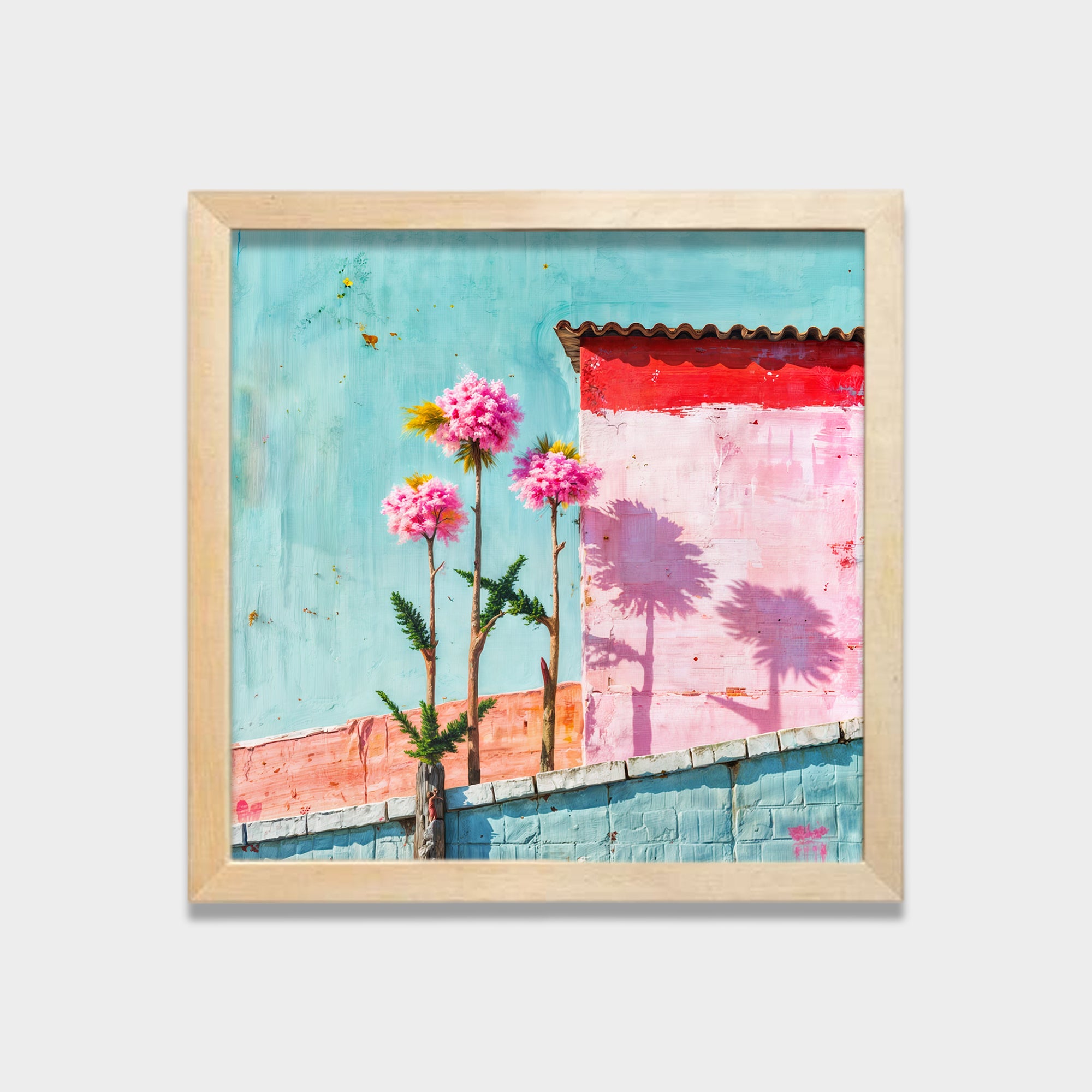 Quiet Bloom botanical & floral canvas wall art by Anantkala