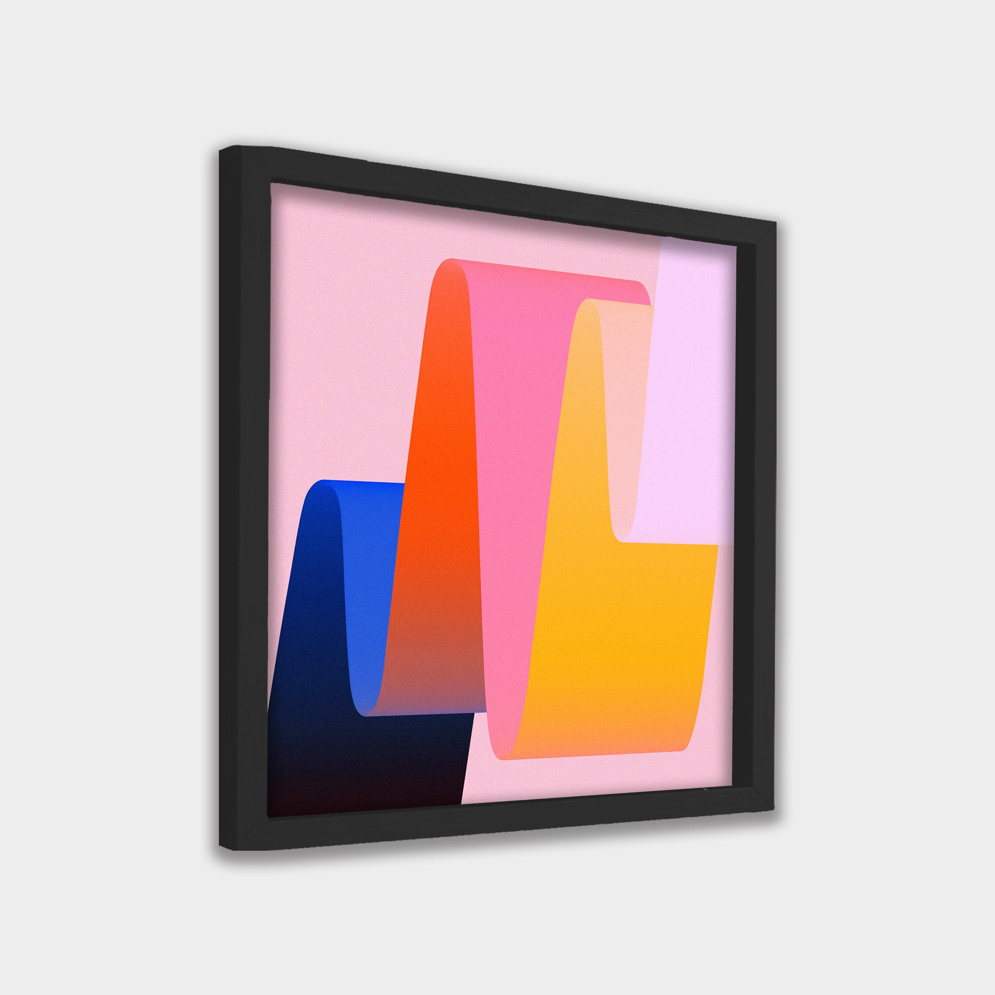 Folded Light abstract canvas wall art by Anantkala