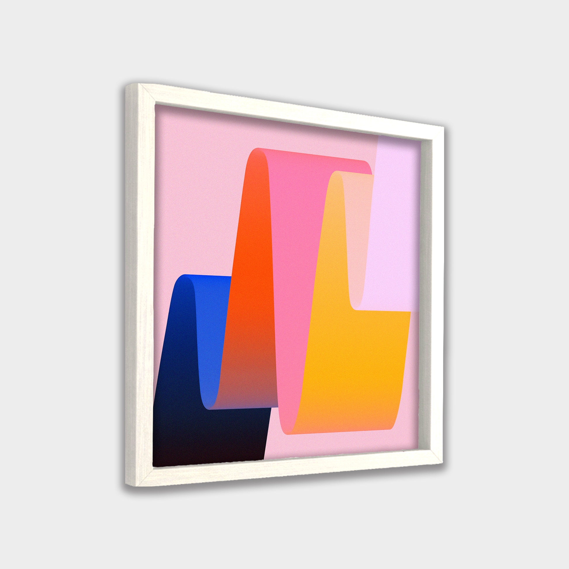Folded Light abstract canvas wall art by Anantkala