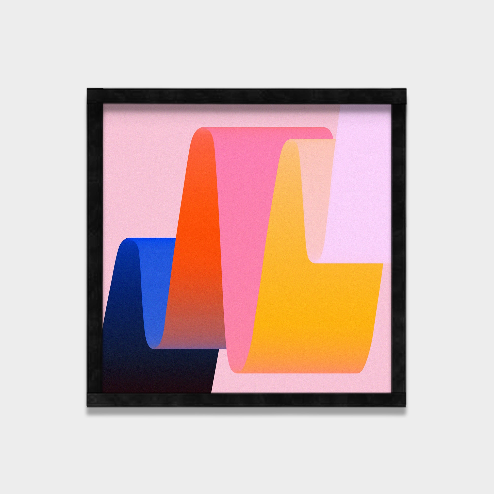 Folded Light abstract canvas wall art by Anantkala
