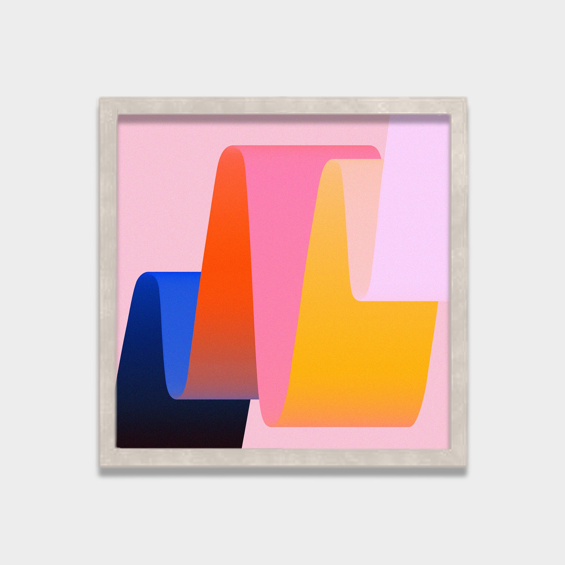 Folded Light abstract canvas wall art by Anantkala