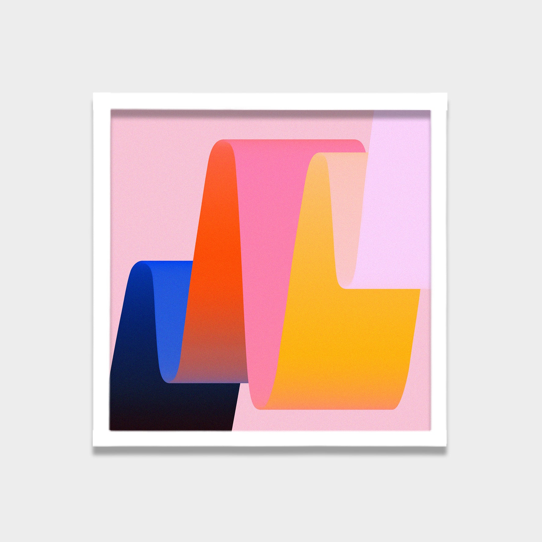 Folded Light abstract canvas wall art by Anantkala