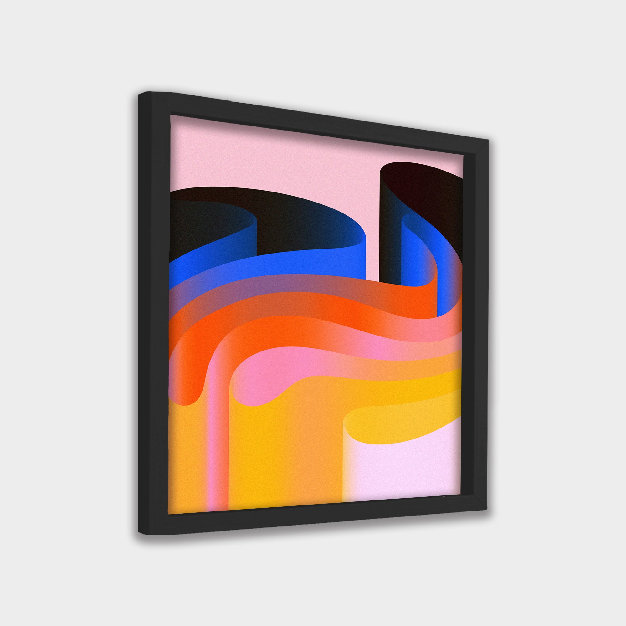 Layered Drift abstract canvas wall art by Anantkala