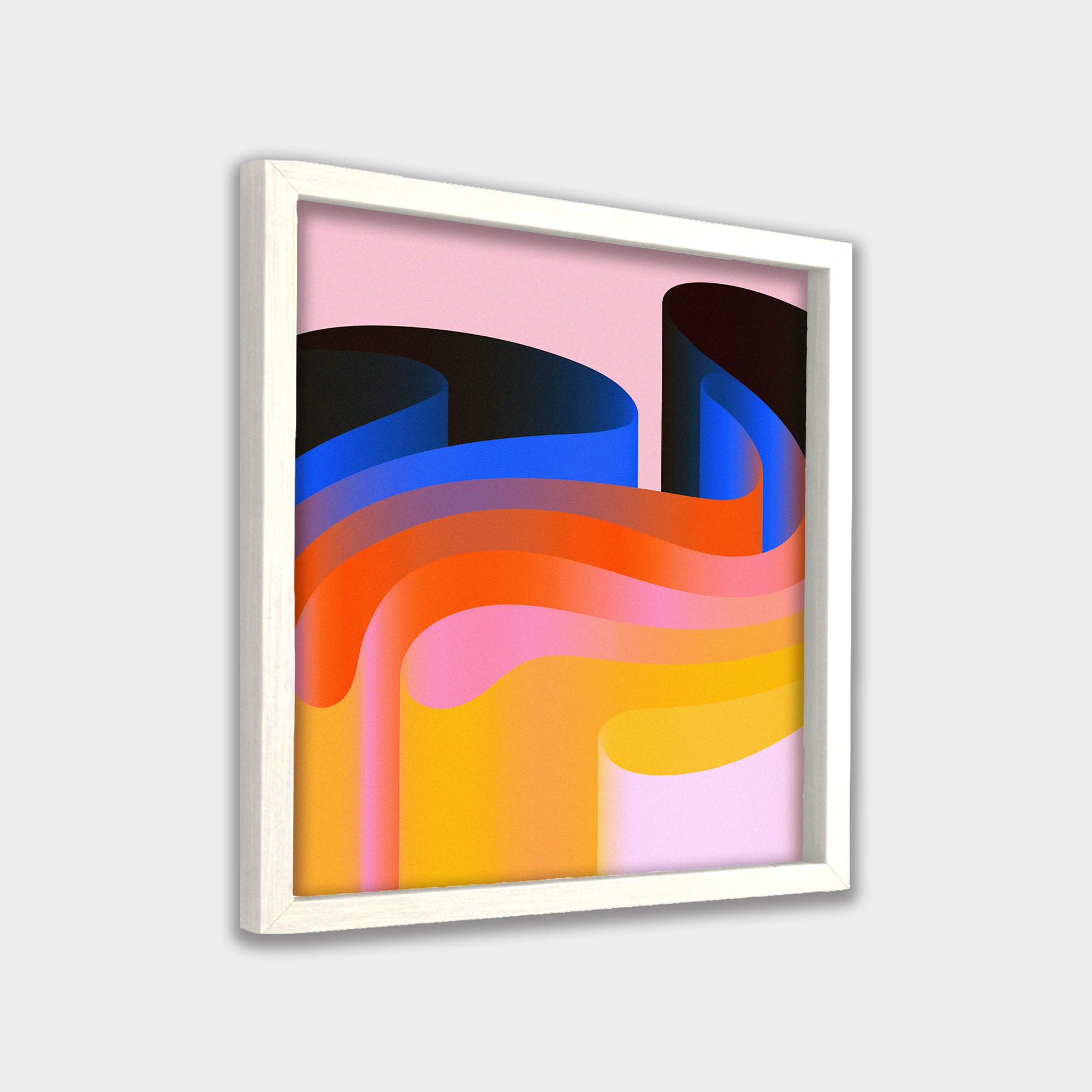 Layered Drift abstract canvas wall art by Anantkala