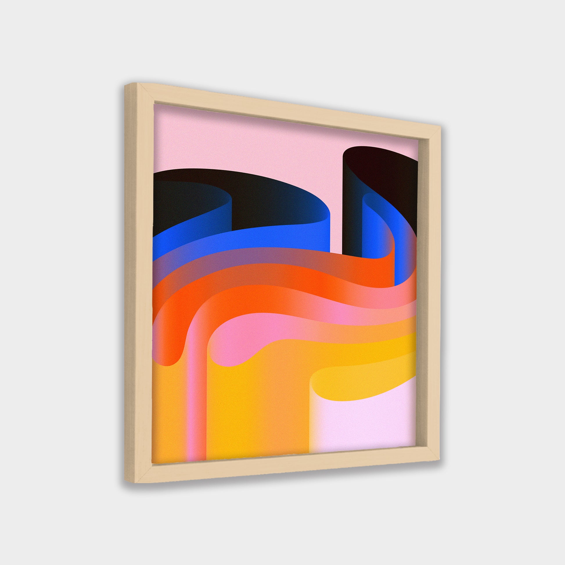 Layered Drift abstract canvas wall art by Anantkala