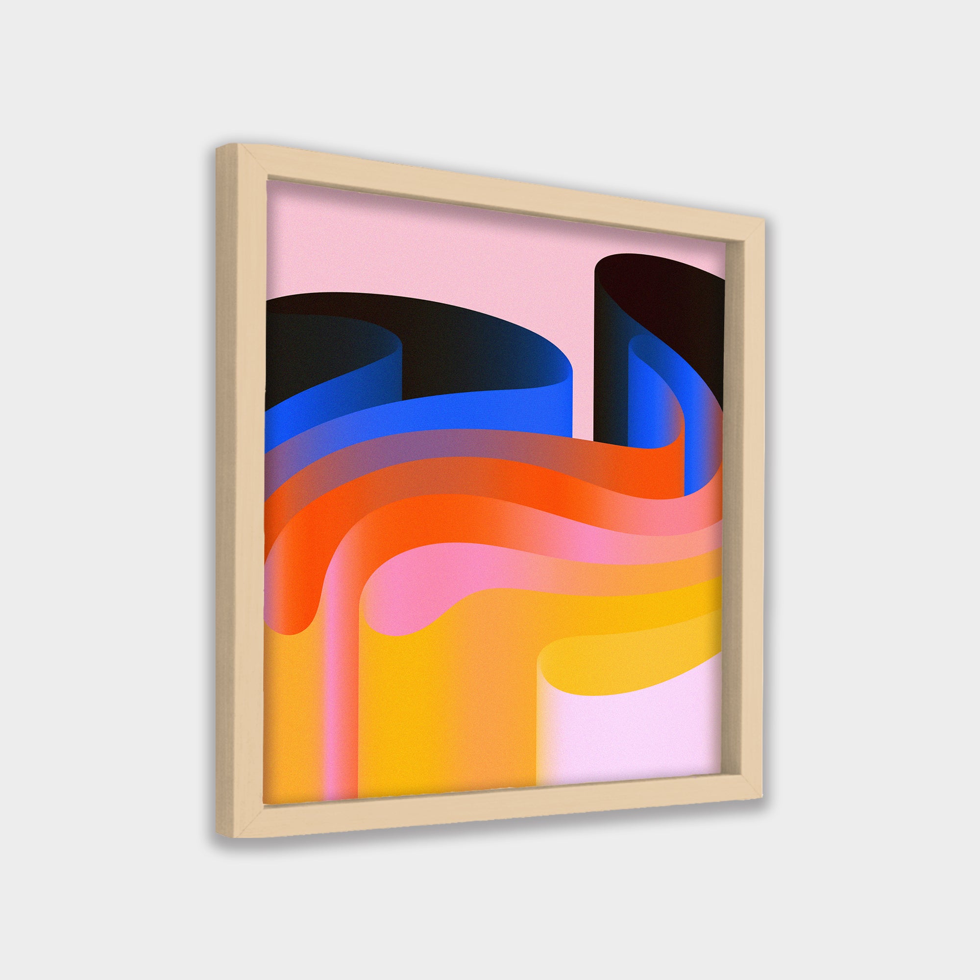 Layered Drift abstract canvas wall art by Anantkala