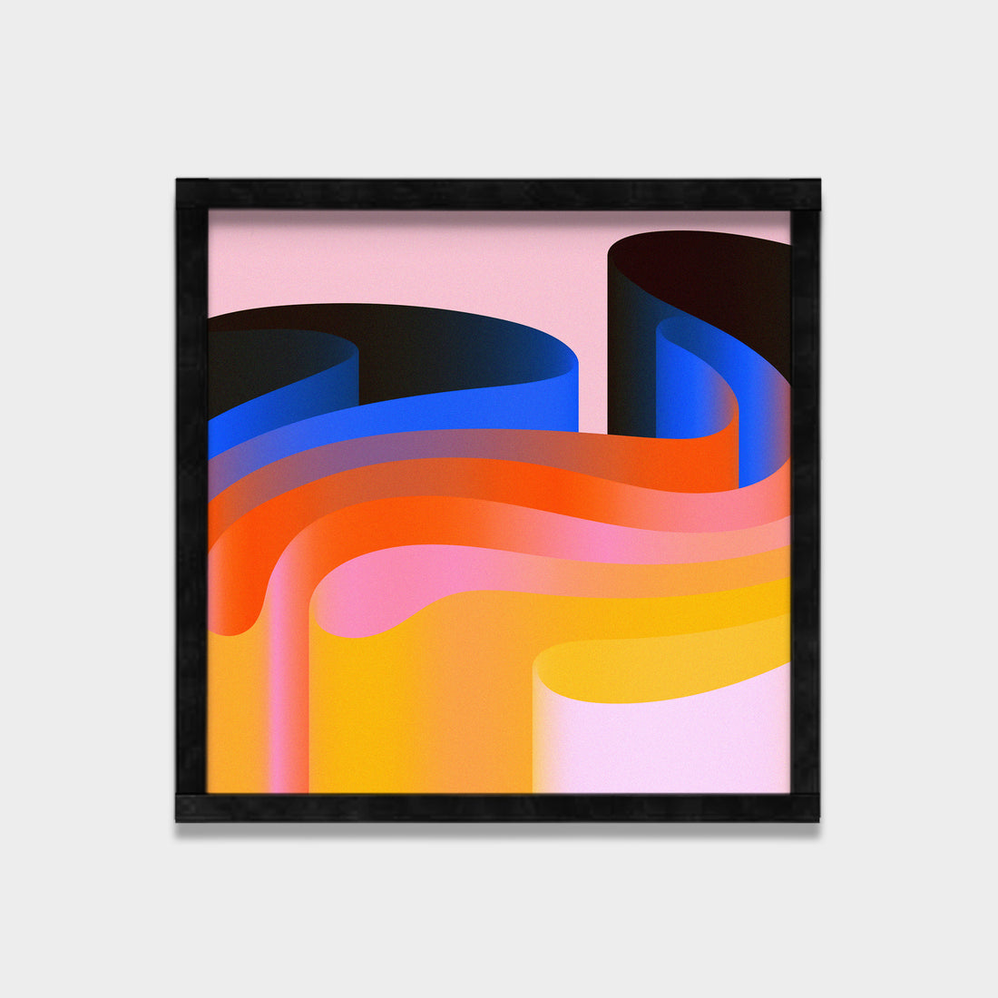 Layered Drift abstract canvas wall art by Anantkala