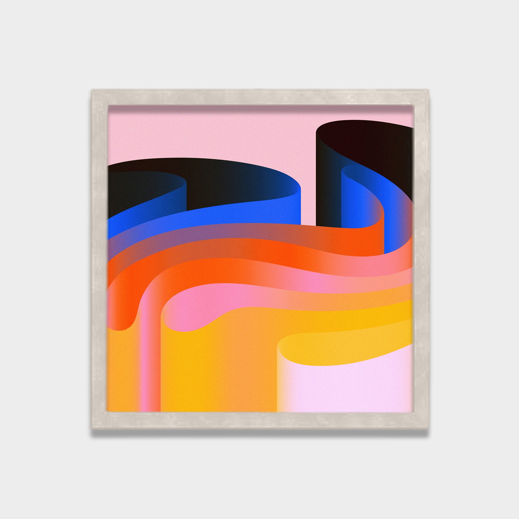 Layered Drift abstract canvas wall art by Anantkala