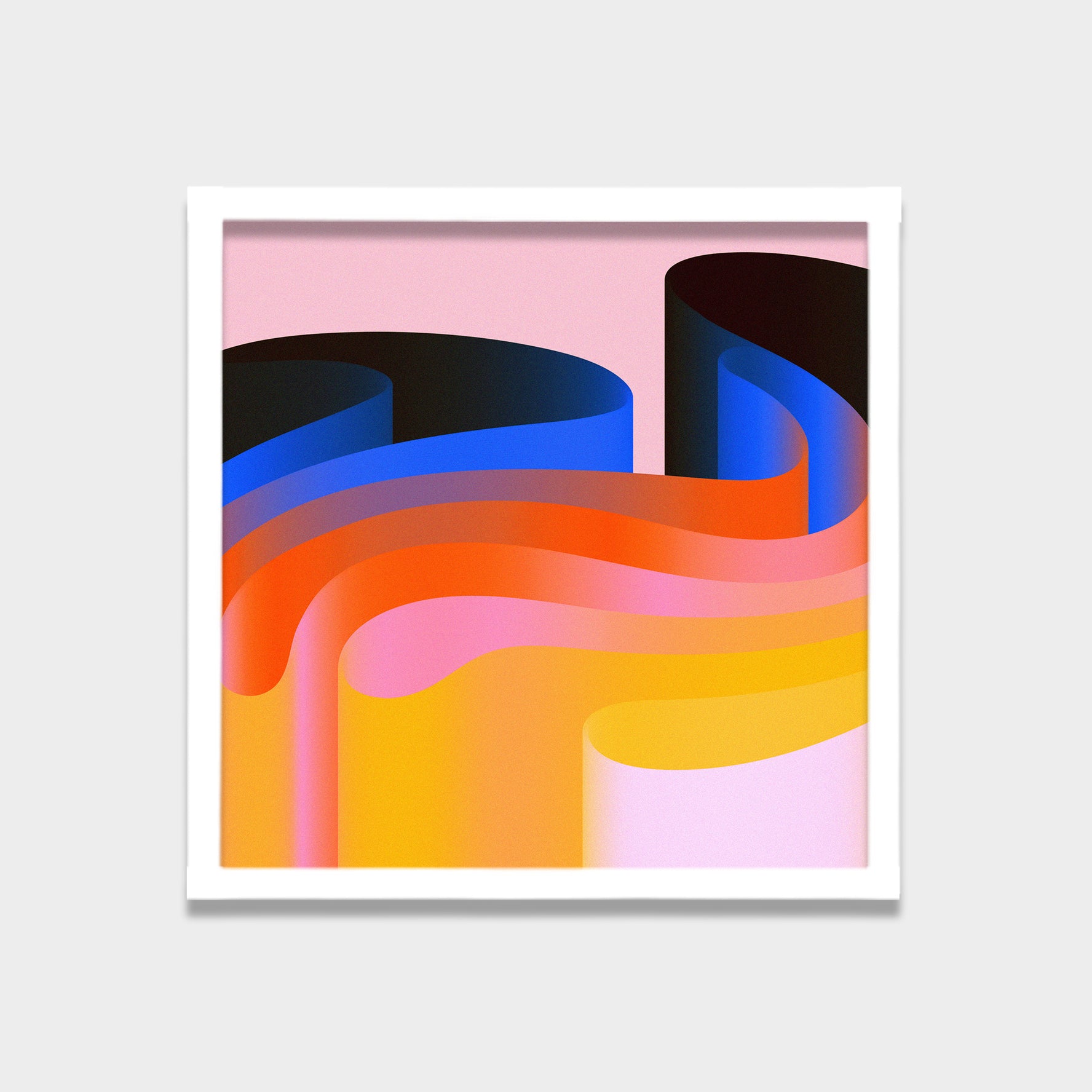 Layered Drift abstract canvas wall art by Anantkala