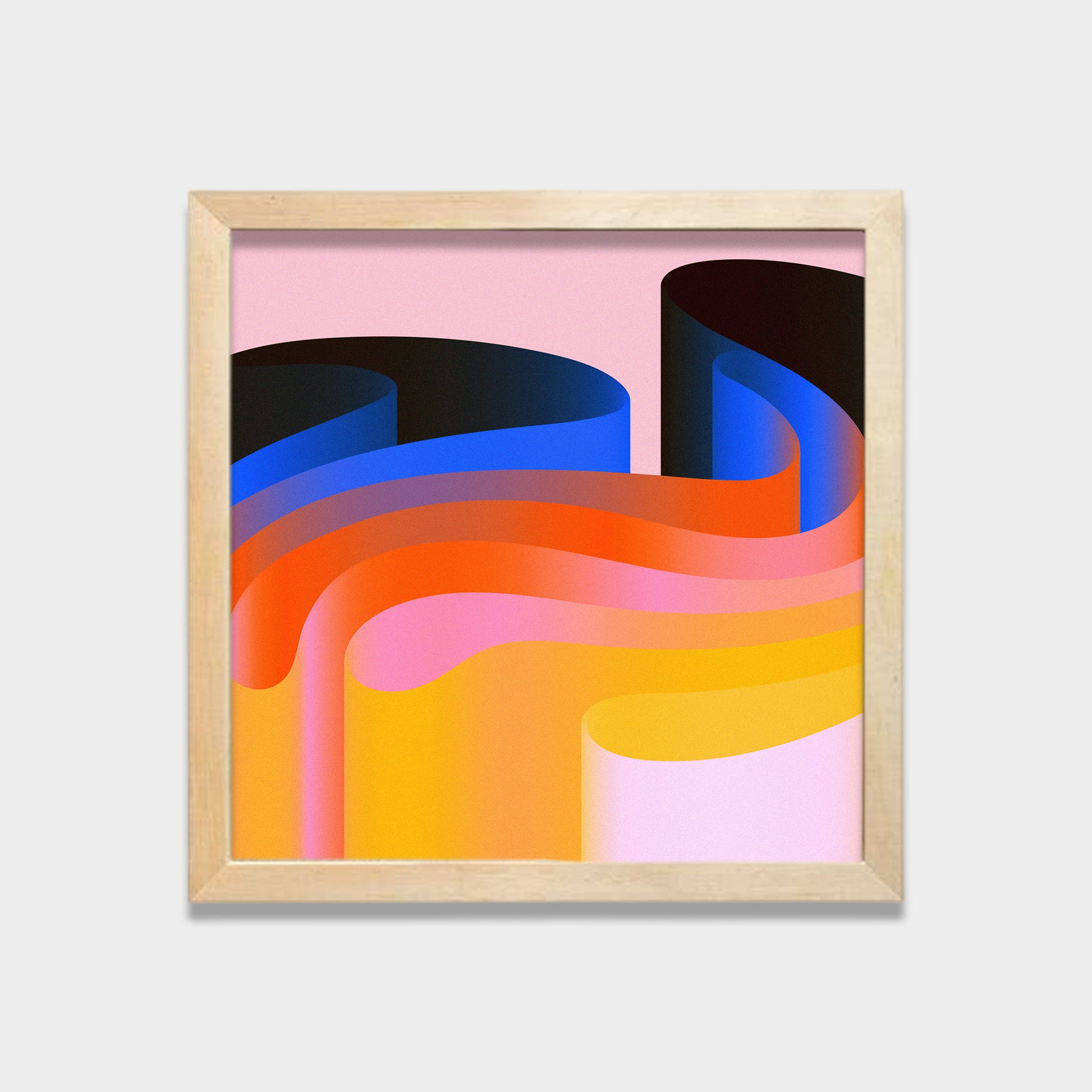 Layered Drift abstract canvas wall art by Anantkala