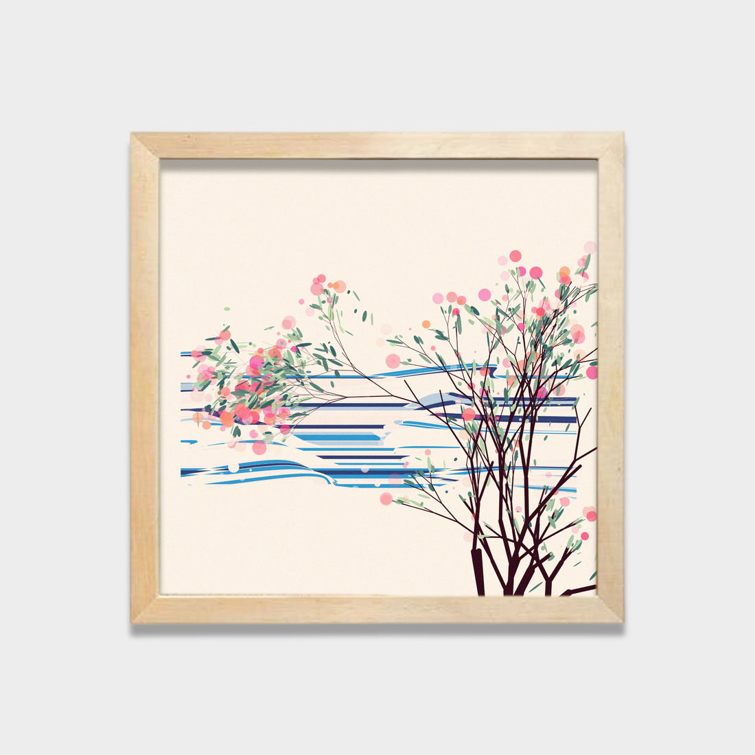 Blossoms Over Still Water