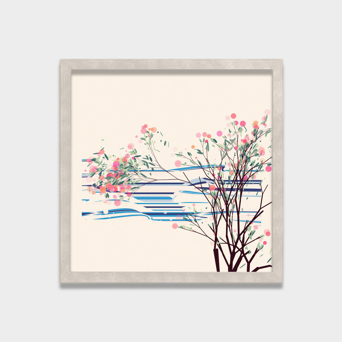 Blossoms Over Still Water